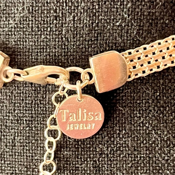 Talisa Sterling Silver Chainmail Necklace Circle of Names Goth Grunge Emo Punk - Picture 10 of 17